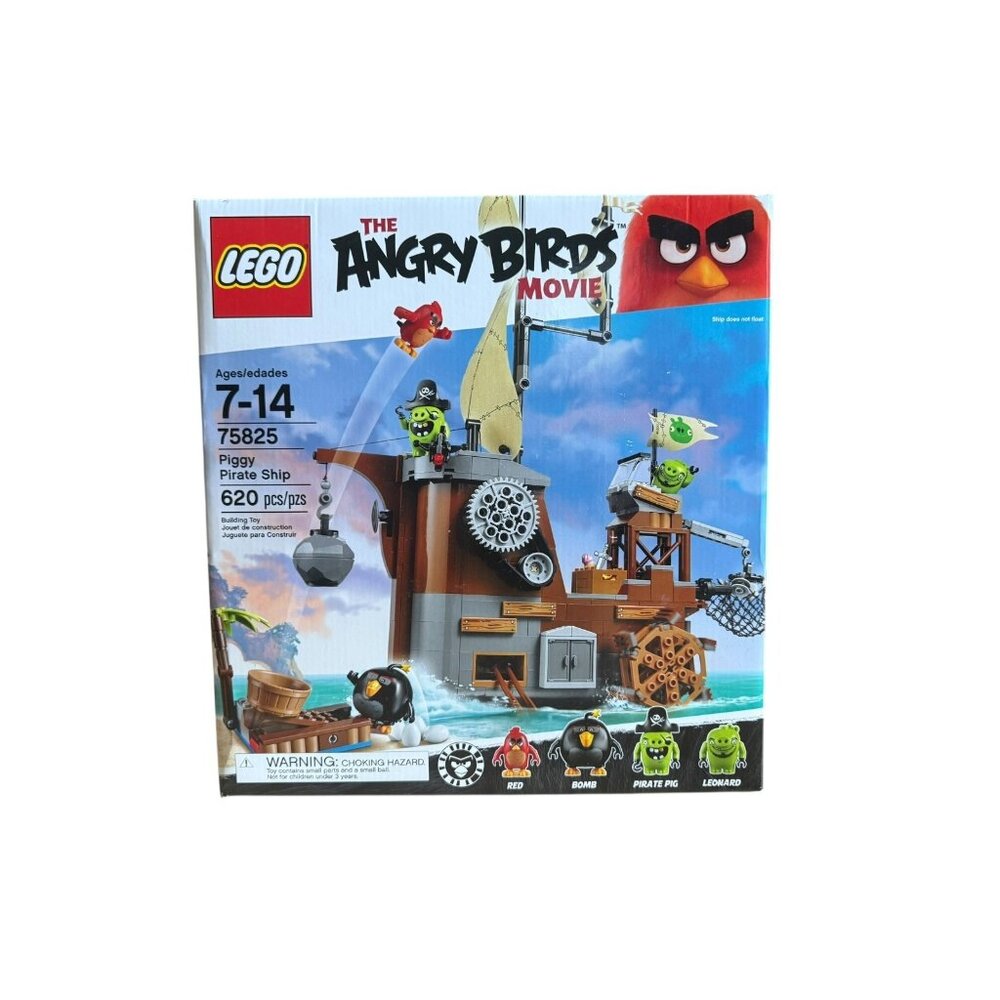 Lego 75825 The Angry Birds Movie Piggy Pirate Ship Set 620pcs Factory Sealed